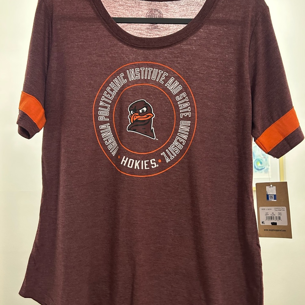 Virginia Tech Maroon and Orange T-Shirt